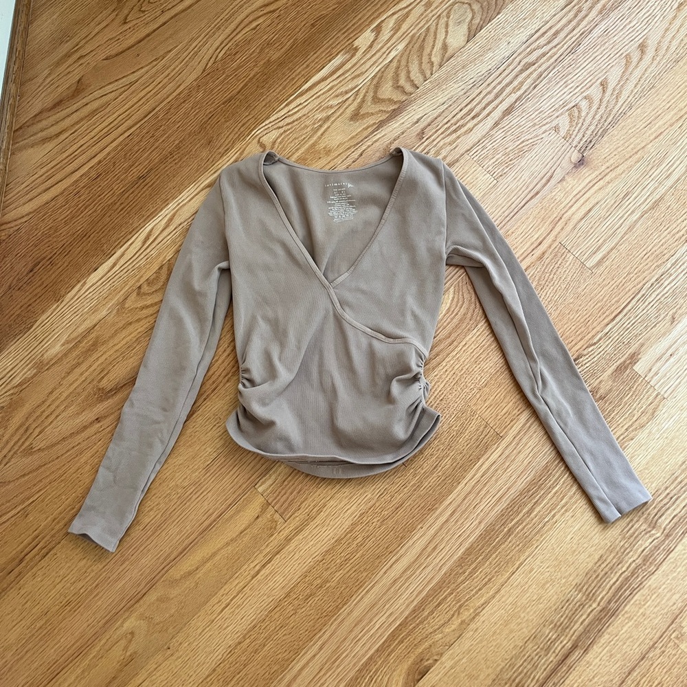 Free people Long sleeve top Wrap ruched side top free people - Picture 1 of 3